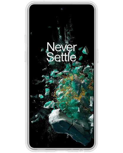 Forterra OnePlus 10T Hoesje Siliconen Backcover Lichtgewicht - Transparant