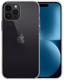 Forterra iPhone 15 Pro Hoesje Siliconen Backcover Lichtgewicht - Transparant