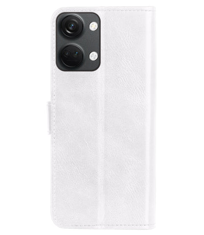 Forterra OnePlus Nord 3 Hoesje Bookcase Cover met Kaarthouder - Wit