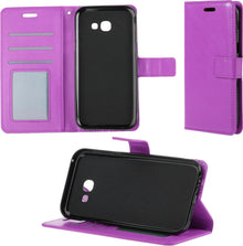 Forterra Samsung Galaxy A5 2017 Hoesje Bookcase Cover met Kaarthouder - Paars