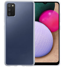 Forterra Samsung A03s Hoesje Siliconen Backcover Lichtgewicht - Transparant