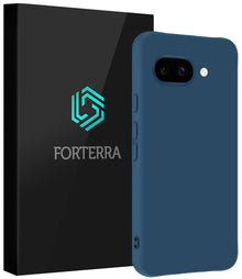 Forterra Google Pixel 9a Hoesje Siliconen Backcover Lichtgewicht - Donkerblauw