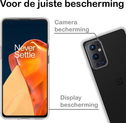 Forterra OnePlus 9 Pro Hoesje Siliconen Backcover Lichtgewicht - Transparant