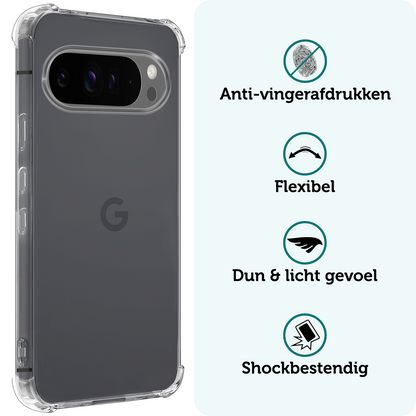 Forterra Google Pixel 10 Pro XL Hoesje Shockproof Backcover Siliconen - Transparant