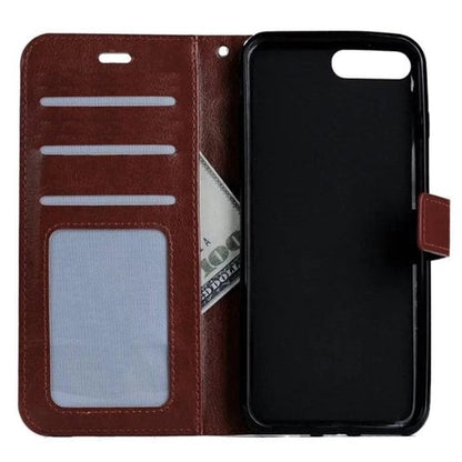 Forterra iPhone SE 2020 Hoesje Bookcase Cover met Kaarthouder - Bruin