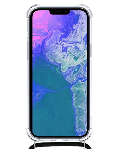 Forterra iPhone 14 Plus Hoesje met Koord Backcover Shockproof - Transparant