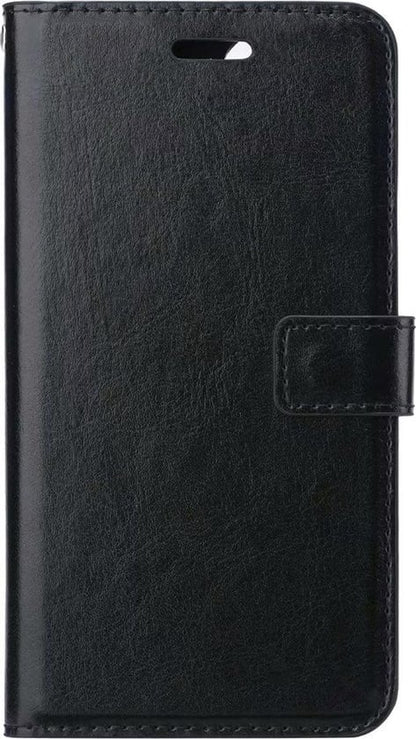 Forterra iPhone 12 Mini Hoesje Bookcase Cover met Kaarthouder - Zwart