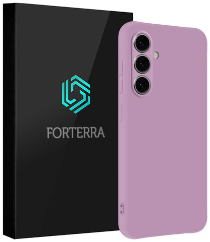 Forterra Samsung S25 Plus Hoesje Siliconen Backcover Lichtgewicht - Lila