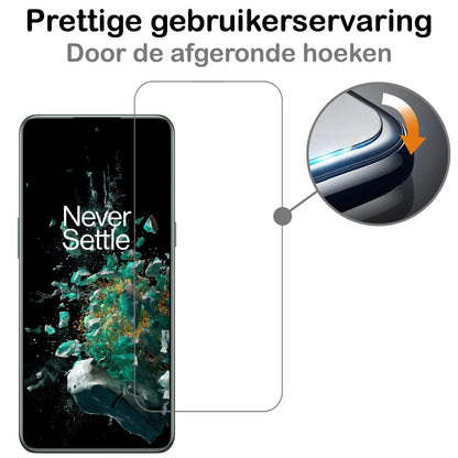 Forterra OnePlus 10T Screenprotector Gehard Glas - Anti-kras