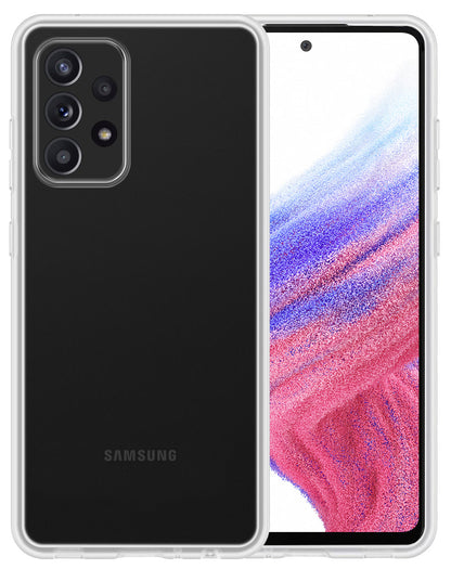 Forterra Samsung A53 Hoesje Siliconen Backcover Lichtgewicht - Transparant