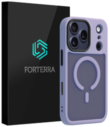 Forterra iPhone 17 Pro Max Hoesje Geschikt voor Magsafe Backcover Shockproof - Lila
