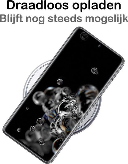 Forterra Samsung S20 Ultra Hoesje Siliconen Backcover Lichtgewicht - Zwart