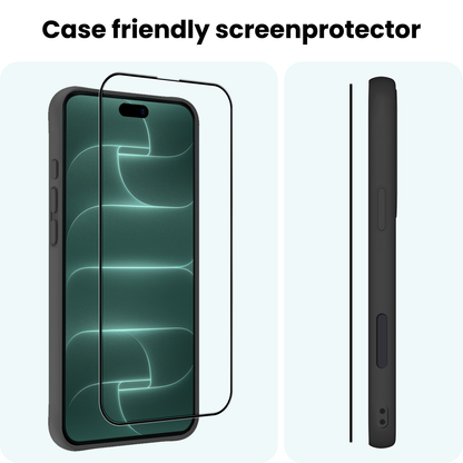 Forterra iPhone 18 Pro Screenprotector Gehard Glas met Installatieframe