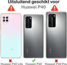 Forterra Huawei P40 Hoesje Siliconen Backcover Lichtgewicht - Transparant