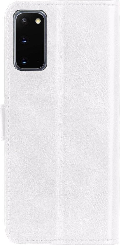 Forterra Samsung S20 Hoesje Bookcase Cover met Kaarthouder - Wit