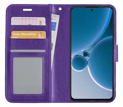 Forterra OnePlus Nord 3 Hoesje Bookcase Cover met Kaarthouder - Paars