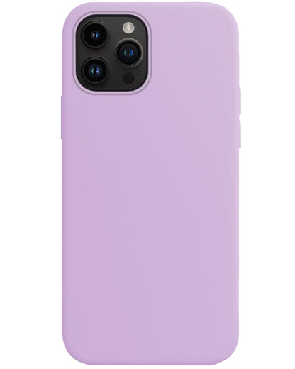 Forterra iPhone 15 Pro Hoesje Siliconen Backcover Lichtgewicht - Lila