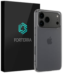 Forterra iPhone 17 Pro Max Hoesje Siliconen Backcover Lichtgewicht - Transparant