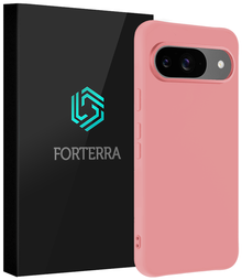 Forterra Google Pixel 9 Hoesje Siliconen Backcover Lichtgewicht - Lichtroze