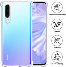 Forterra Huawei P30 Hoesje Shockproof Backcover Siliconen - Transparant