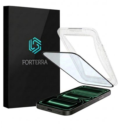 Forterra iPhone 17 Pro Max Screenprotector Flexibel Glas met Installatieframe