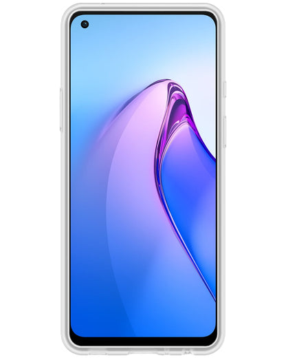 Forterra OPPO Reno 8 Hoesje Siliconen Backcover Lichtgewicht - Transparant