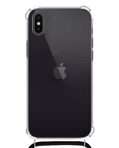 Forterra iPhone Xs Max Hoesje met Koord Backcover Shockproof - Transparant