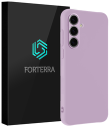 Forterra Samsung S24 FE Hoesje Siliconen Backcover Lichtgewicht - Lila