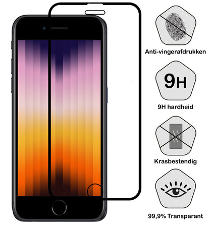 Forterra iPhone SE 2022 Screenprotector Gehard Glas - Full Screen