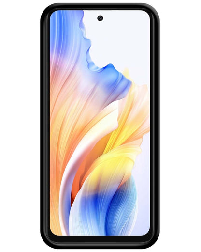 Forterra OPPO A58 Hoesje Siliconen Backcover Lichtgewicht - Zwart