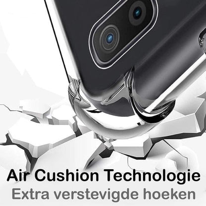 Forterra Samsung A51 Hoesje Shockproof Backcover Siliconen - Transparant