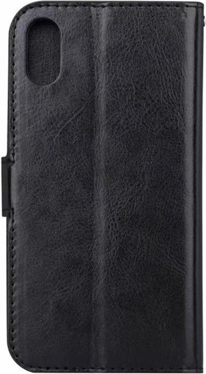Forterra iPhone X Hoesje Bookcase Cover met Kaarthouder - Zwart