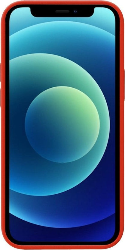 Forterra iPhone 12 Pro Max Hoesje Siliconen Backcover Lichtgewicht - Rood