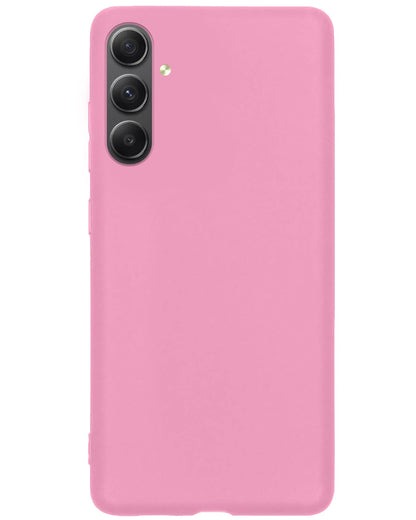 Forterra Samsung A34 Hoesje Siliconen Backcover Lichtgewicht - Lichtroze
