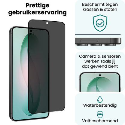 Forterra Samsung S26 Plus Screenprotector Gehard Glas - Privacy
