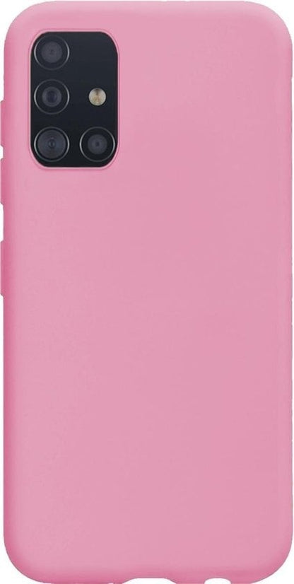 Forterra Samsung A51 Hoesje Siliconen Backcover Lichtgewicht - Roze