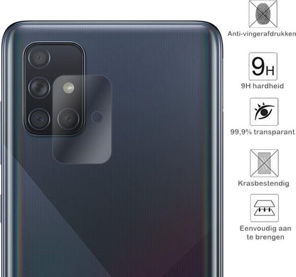 Forterra Samsung A71 Camera Screenprotector Gehard Glas