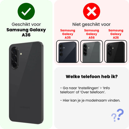 Forterra Samsung A36 Camera Screenprotector Gehard Glas