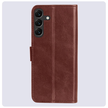 Forterra Samsung S24 Plus Hoesje Bookcase Cover met Kaarthouder - Bruin