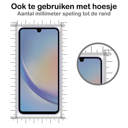 Forterra Samsung A34 Screenprotector Gehard Glas - Privacy