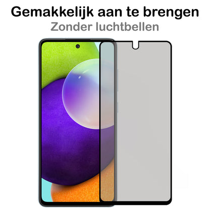Forterra Samsung A52 Screenprotector Gehard Glas - Privacy