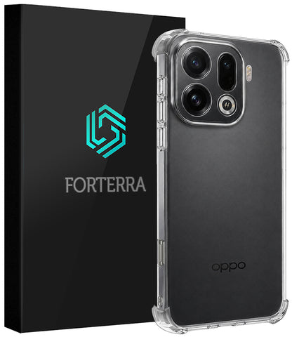 Forterra OPPO Find X9 Pro Hoesje Shockproof Backcover Siliconen - Transparant