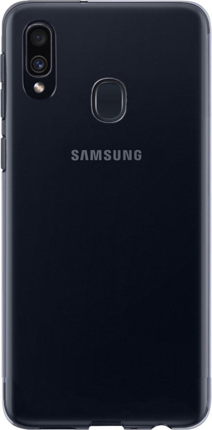 Forterra Samsung A40 Hoesje Siliconen Backcover Lichtgewicht - Transparant