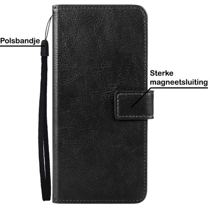 Forterra Samsung S22 Hoesje Bookcase Cover met Kaarthouder - Zwart