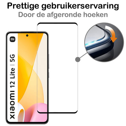 Forterra Xiaomi 12 Lite Screenprotector Gehard Glas - Full Screen