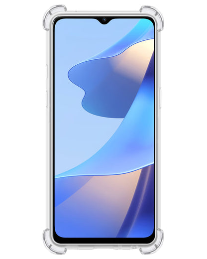 Forterra OPPO A16s Hoesje Shockproof Backcover Siliconen - Transparant
