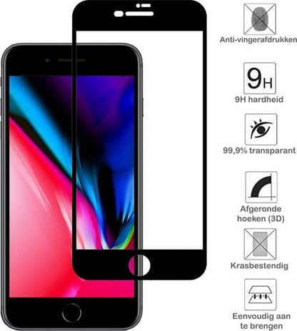 Forterra iPhone 7/8 Plus Screenprotector Gehard Glas - Full Screen