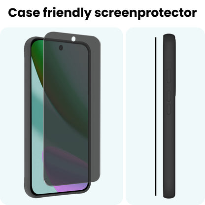 Forterra Google Pixel 11 Pro XL Screenprotector Gehard Glas - Privacy