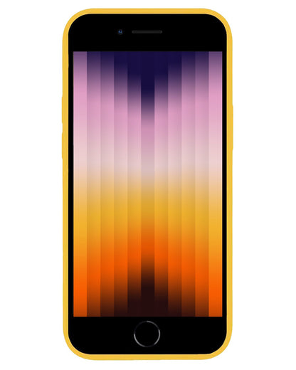 Forterra iPhone SE 2022 Hoesje Siliconen Backcover Lichtgewicht - Geel