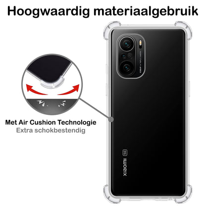 Forterra Poco F3 Hoesje Shockproof Backcover Siliconen - Transparant
